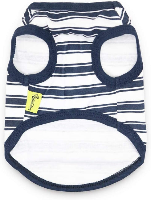6 Pack Small Dog Shirts for Girls, XS Puppy T Shirt Striped Dog Clothes for Yorkies, Summer Vest Breathable Apparel