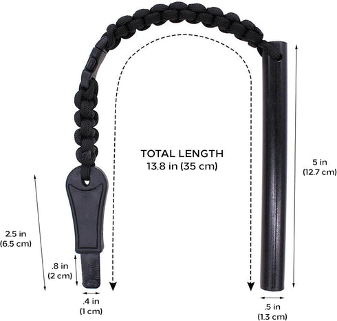 Hot Strike Ferro Rod Fire Starter, Emergency Ferrocerium Tool with Premium Striker and Lanyard for Camping