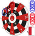 Swooc Games Hook Darts Ring Toss Game Wood Board & Soft Rings