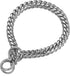Heavy Duty Pet Collar, Wide 12/15/18mm Silver Dog Chain, Strong Stainless Steel Metal Chain for Shepherd, Labrador,