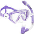 Kids Snorkel Set - Dry Top Snorkel Mask Snorkeling Gear for Boys Girls Youth