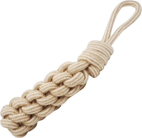 Puppy Tug Toys Set of 4, Natural Cotton Rope Dog Chew Toys, Interactive Knots for Small Medium Dogs