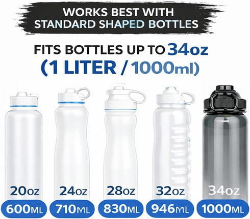 Generic 40oz), Magnetic Gym Bag for Men & Women Small Gym Bag with Rack Attachment, Water Bottle Holder (Up to Compact