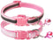 CHBORCHICEN 2-Pack Adjustable Cat Collar with Bell, Footprint & Reflective Design for Dogs and Cats (X-Small, Pink)
