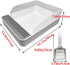 Chinchilla Tfwadmx Large Rabbit Litter Box Toilet Rectangle Potty Trainer Corner Litter Bedding Box Pet Pan for Adult