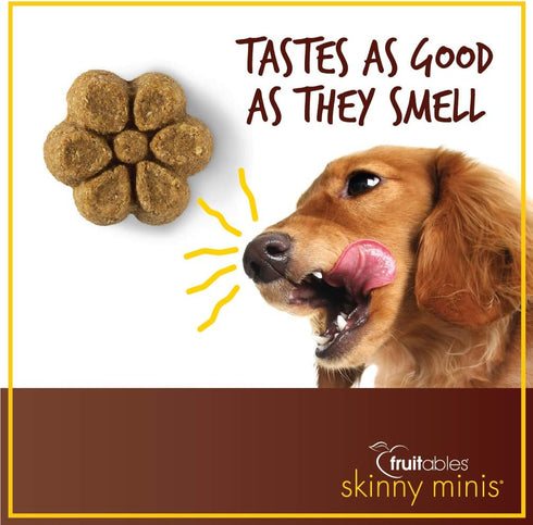 Fruitables Skinny Minis Dog Treats Variety Pack of 3 - Grilled Bison, Watermelon, Rotisserie Chicken