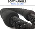 6FT 10FT Strong Dog Leash - Black Rope Leash with Highly Reflective Threads and Soft Padded Handle for Small Medium