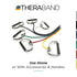 THERABAND Resistance Tubes - Professional Latex Elastic Tubing with Soft Handles - 48 Inch, Blue, Extra Heavy