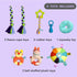 DOZZOPET 8 Puppy Play Gym for Small Dogs with Hanging Toys, Jungle Playground with Interactive Funny Enrichment Toys