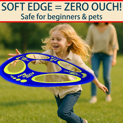 Giant Flying Disc, Soft & Foldable, Floats in Air - Outdoor Play & Family Fun for Kids