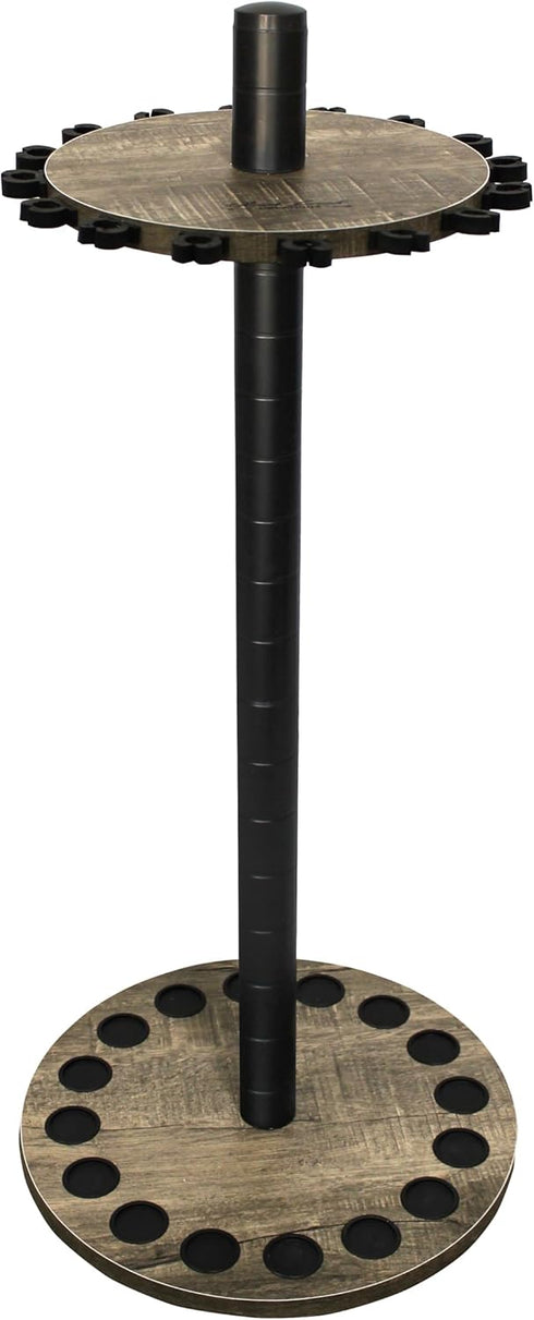 Rush Creek Creations Round Spinning Fishing Rod Holder for 16 Poles, Fishing Gear and Accessories | Fishing Rod Rack