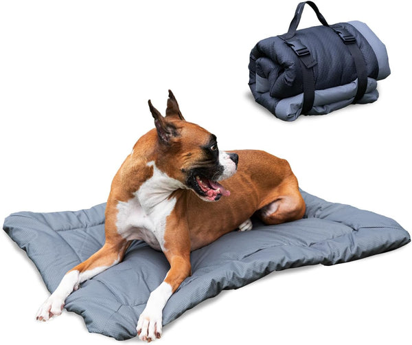 Waterproof Dog Bed for Camping, Portable Travel Mat for Dogs, Washable, 35.43x23.62in