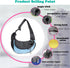 Pet Dog Sling Carrier | Breathable Mesh Portable Travel Safe Shoulder Bag for Small Dogs Cats Puppy