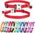 Red Cat Collar with Bells - Reflective Nylon Metal Buckle Extra Small Puppy Collar with Bell for Tiny Male Dogs and