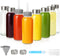 Zukro Glass Juice Bottles 10.5 oz, 8 Pack Reusable Small Clear Water
