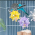 LEZHUJIA 5-Pack Interactive Rotating Treat Dispenser for Small and Medium Parrots Cage-Mounted Toy with Spinning Balls