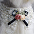 Pet Beautiful Pearl Necklace, Teddy Adjustable Bow Tie with Pearl Dogs Neck Collar Wedding Party Pets Headwear for Pets Cats Dogs Puppy Kitty Kitten