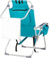 Generic Backpack 5 1-Pack) Foldable Beach Chair, Portable Camping Chairs with Headrest, Cup Holder & Armrests, Beach
