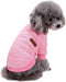 Jecikelon Dog Clothes, Soft Winter Sweater for Small Dogs, Puppies, Cat Apparel (Pink, M)