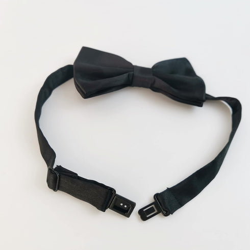 Black Dog Bow Tie, KOOLMOX Adjustable Bow Tie Collar for Medium and Large Dogs, Wedding Birthday Grooming Costumes