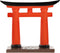 IMIKEYA Japanese Torii Gate Decoration for Fish Tank, Mini Torii Model for Aquarium Landscape and Fairy Gardens