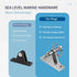 SHENGHUISS 4 Pack Bimini Top Deck Hinge with Quick Release Pin, 316 Stainless Steel Marine Fitting