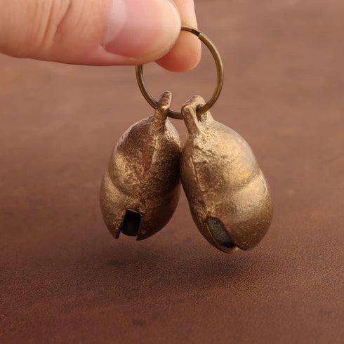 Copper Bell for Small Pet Collar, 0.85 inch Tracker Noise Maker Anti-theft Bell, 4pcs