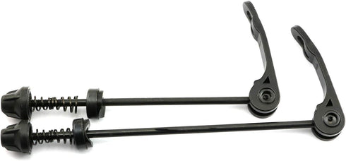 RuiLing 1 Pair Black Quick Release Bolt Lever Axle Set for Front and Rear MTB Bicycle Wheel Hub Accessories