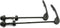 RuiLing 1 Pair Black Quick Release Bolt Lever Axle Set for Front and Rear MTB Bicycle Wheel Hub Accessories