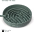 Coomazy Silicone Slow Feeder Bowls, Interactive Puzzle Toy for Dog Cat Food Training, Prevents Overeating (Dark Green,