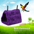 2 Pack Warm Bird Nest House Bed Hanging Hammock Toy for Pet Parrot, Parakeet, Cockatiel, Conure, Cockatoo (Purple)