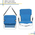 Pinikuyiro 220lbs Folding Beach Chair, Lightweight Beach Chair with Shoulder Straps, High Back Beach Chairs with Hard
