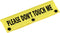 Funny Dog Leash Sleeve, Please Don't Touch Me Wrap Sleeve Alert Tag, Pet Birthday Gift (Please Don't Touch-YE Sleeve)