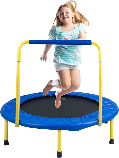 VEVOR 3FT Trampoline for Kids, 36" Trampolines Indoor/Outdoor Trampoline for Toddlers, Foldable