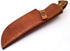 Rare Custom Blood Grooved Damascus Tracker Survival Knife with Full Tang Handle and Genuine Leather Sheath (TR-80)