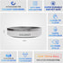 Coldest Dog Bowl, Anti Rust Metal & Non Slip, Heavy Duty Insulated Dog Bowl, 21 oz, Epic White