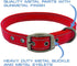 Max and Neo MAX Reflective Metal Buckle Dog Collar, Large, Red, We Donate a Collar