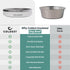 Coldest Dog Bowl, Anti Rust Metal & Non Slip, Heavy Duty Insulated Dog Bowl, 21 oz, Epic White