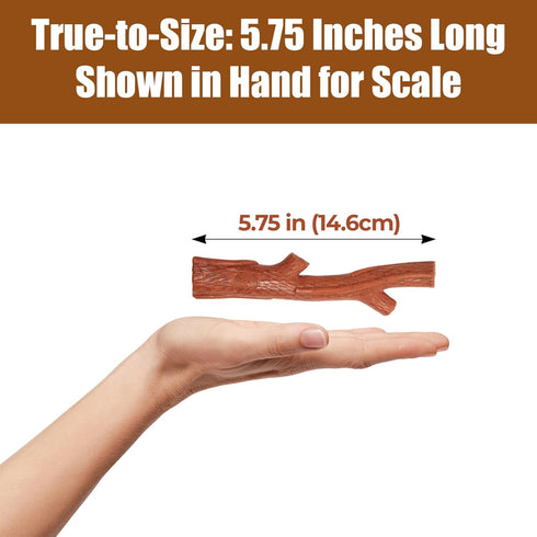 SPOT Bam-Bones Plus Branch - Durable Dog Chew for Aggressive Chewers, Bamboo Fiber & Nylon, 5.75in, Beef Flavor, Great