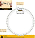 KUDES Chunky Pearl Dog Necklace, Strong Stainless Steel Wire Rope, Elegant Classic Big Pearl Collar for Medium Large