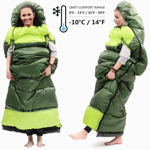 Sleeping Bags for Adults & Kids - Cold Weather & Warm XL Large 0 Degree Waterproof Sleeping Bag