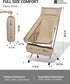 7075 Backpacking, MOBI GARDEN High Back Camping Chair, Ultralight Hiking Chair with Aluminum Frame, Portable Lawn Chair