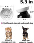 Y YHY Ceramic Cat Slow Feeder, Elevated Cat Food Bowl Tilted Design, Dog Slow Feeder Bowl no Black Chin, Cat Shape Slow Feeder for Dry and Wet Food