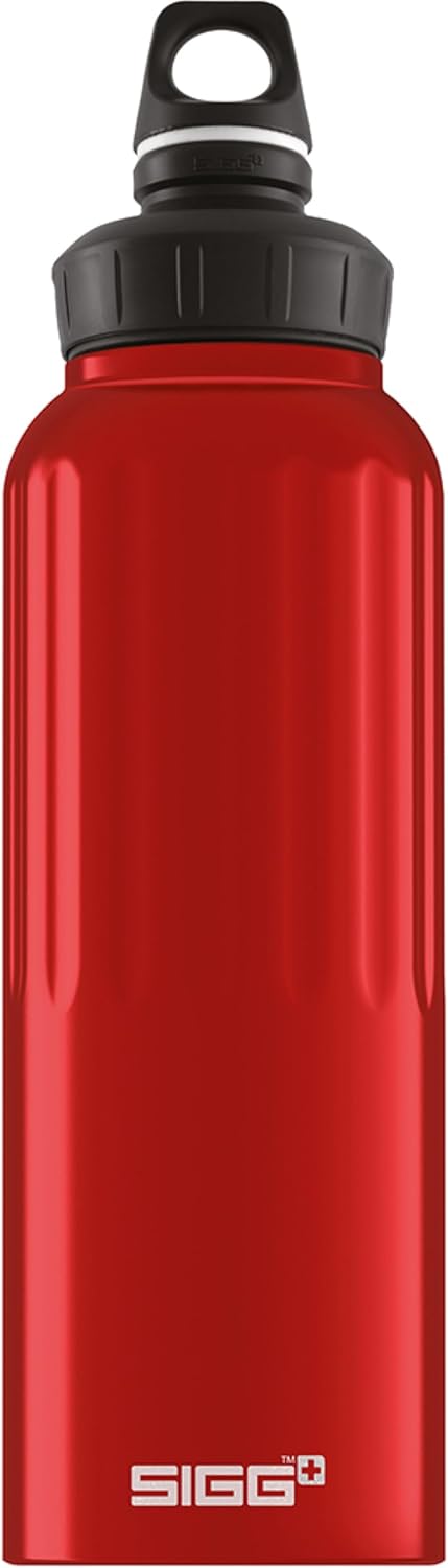 SIGG Reusable Water Bottle - WMB Traveller Red 51 Oz - Lightweight, Leak Proof, BPA-Free