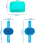 3PCS Dog Bath Brush, Pet Shampoo Brush with Adjustable Ring Handle, Soft Massage Dispenser for Dogs and Cats