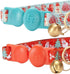 Blueberry Pet Adjustable Breakaway Cat Collar with Bow Tie & Bell, The Power of Lavish Holiday Perfect Snowman, Pack of