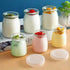 XAGMODSHN 100/150/200ML Pudding Glass Bottle with Cork Stopper Yogurt Container Favor Jar for Honey Jams Milk Mousse