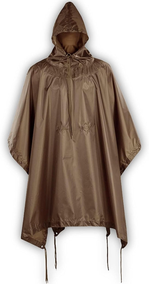 M-Tac Tactical Rain Poncho - Army Military Waterproof Ripstop Camping Hiking Outdoor Hunting Rain Ponchos