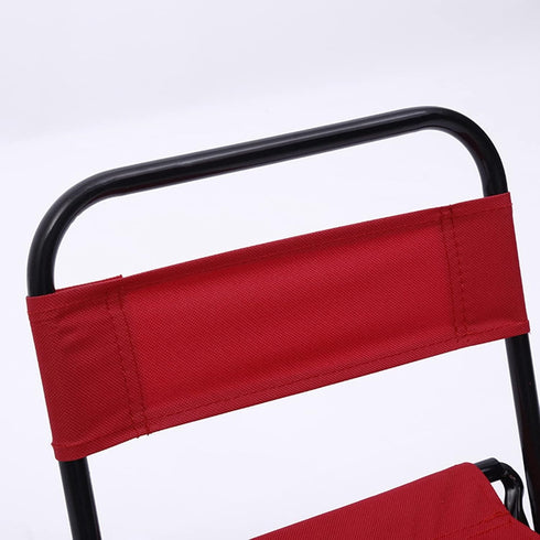 equlup 40kg Folding Fishing Chair, Load Portable Leisure Back Chair with Bag Comfortable Camping Stool for Outdoors