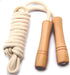 Jump Rope for Kids - Adjustable Cotton Braided Skipping Rope with Wooden Handle for Toddler Fitness Workout